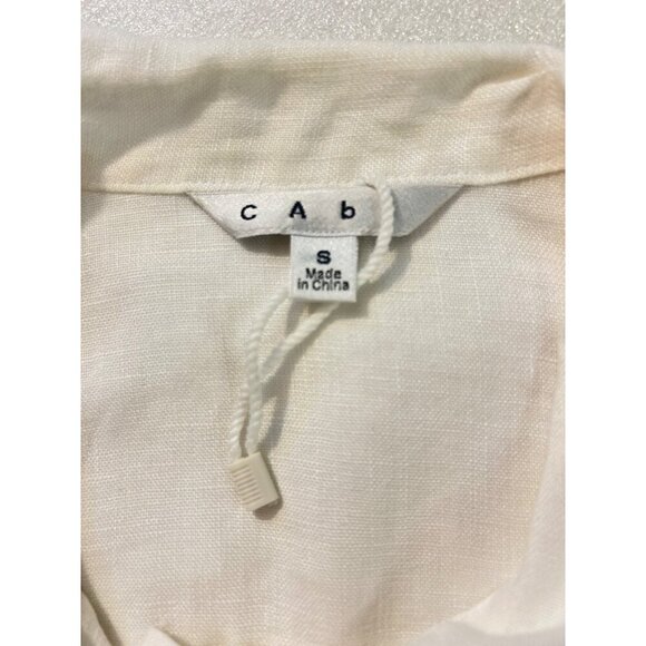 CAbi 333 Topside Topper White Linen Jacket size Small - Picture 6 of 6